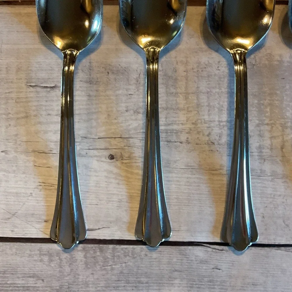 Oneida KIMBRA Stainless Flatware Oval Place Soup Spoons Set Of 6 USA Lot #2
